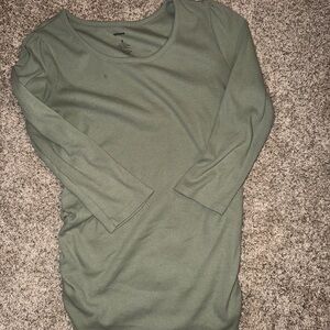 Sonoma Olive Long Sleeve maternity shirt